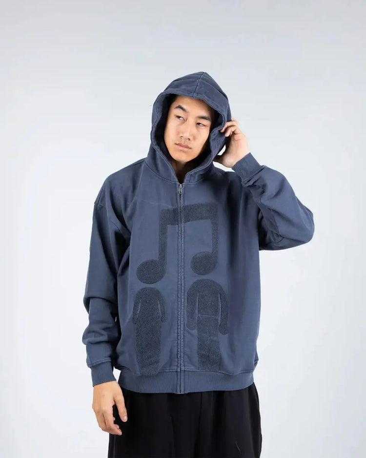“Music Connects Us” v2 Zip (Grey) - pholoh
