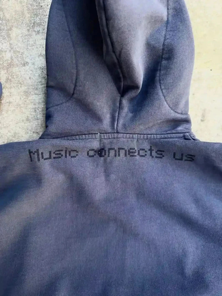 “Music Connects Us” v2 Zip (Grey) pholoh