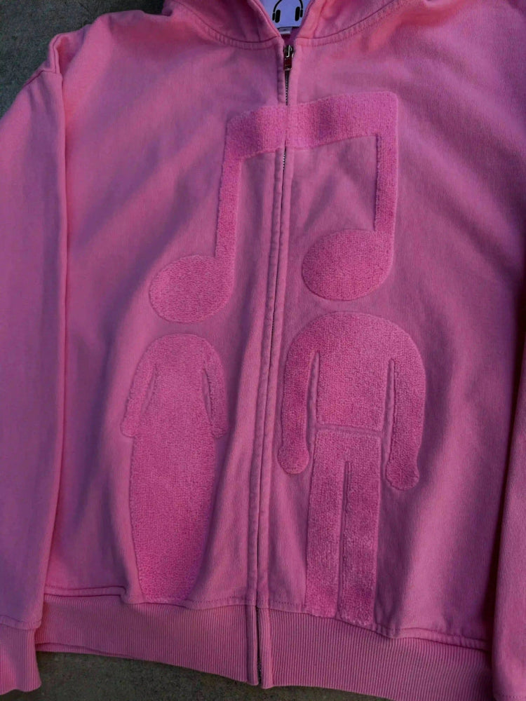 “Music Connects Us” v2 Zip (Pink) pholoh