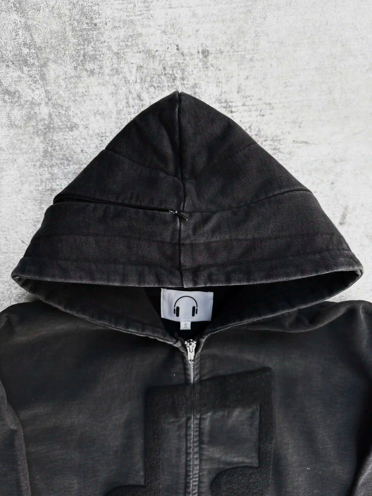 “Music Connects Us” v2 Zip (Black)