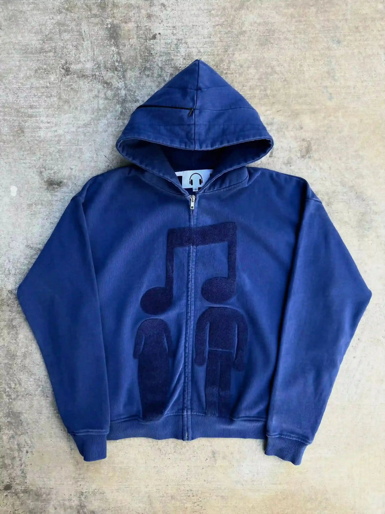 “Music Connects Us” v2 Zip (Blue)