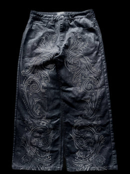 "Blood" Embroidered Jeans