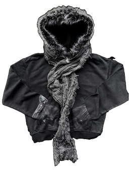 “Ryuk” Fur-Zip (with Scarf)
