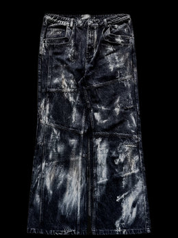 "T-Virus" Flared Jeans (Splattered)