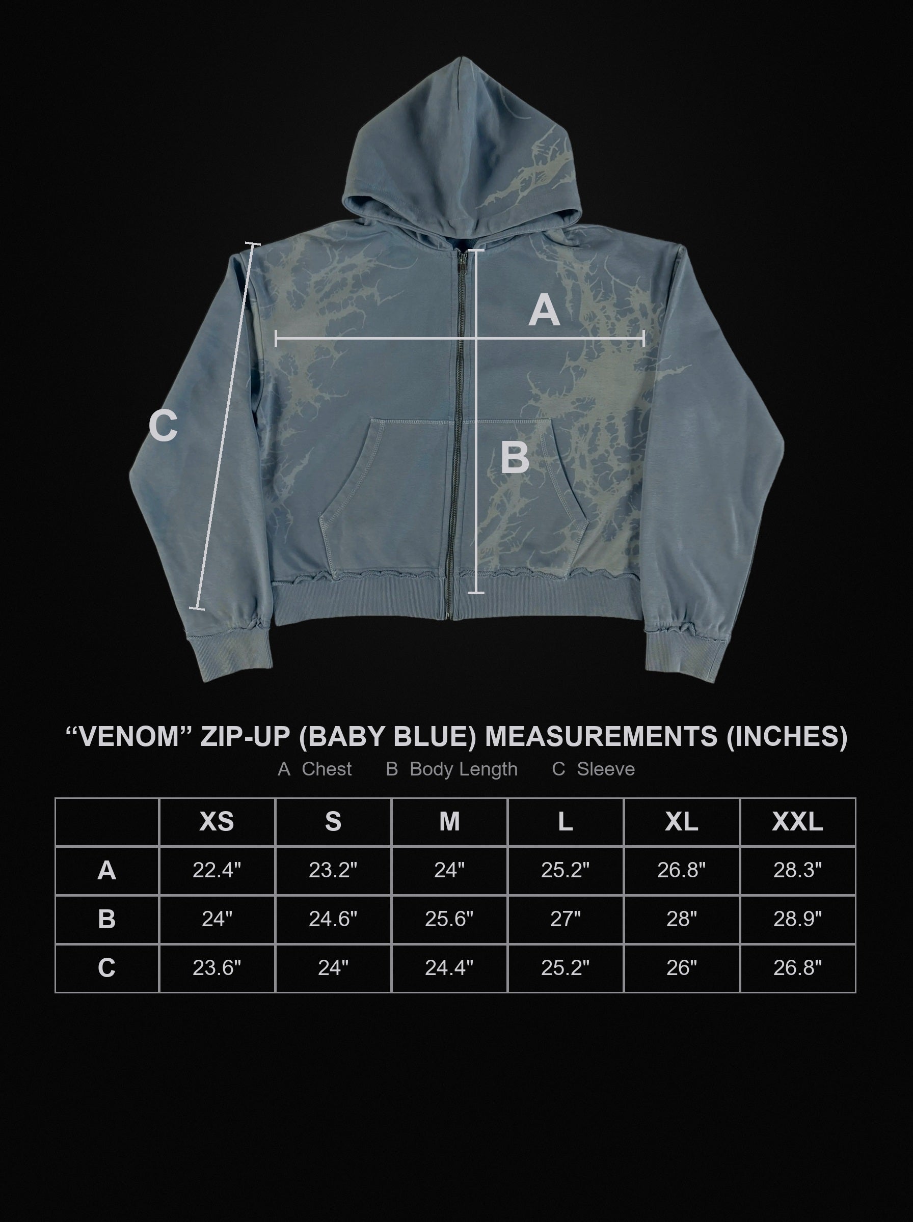 venom-zip-up-baby-blue size chart