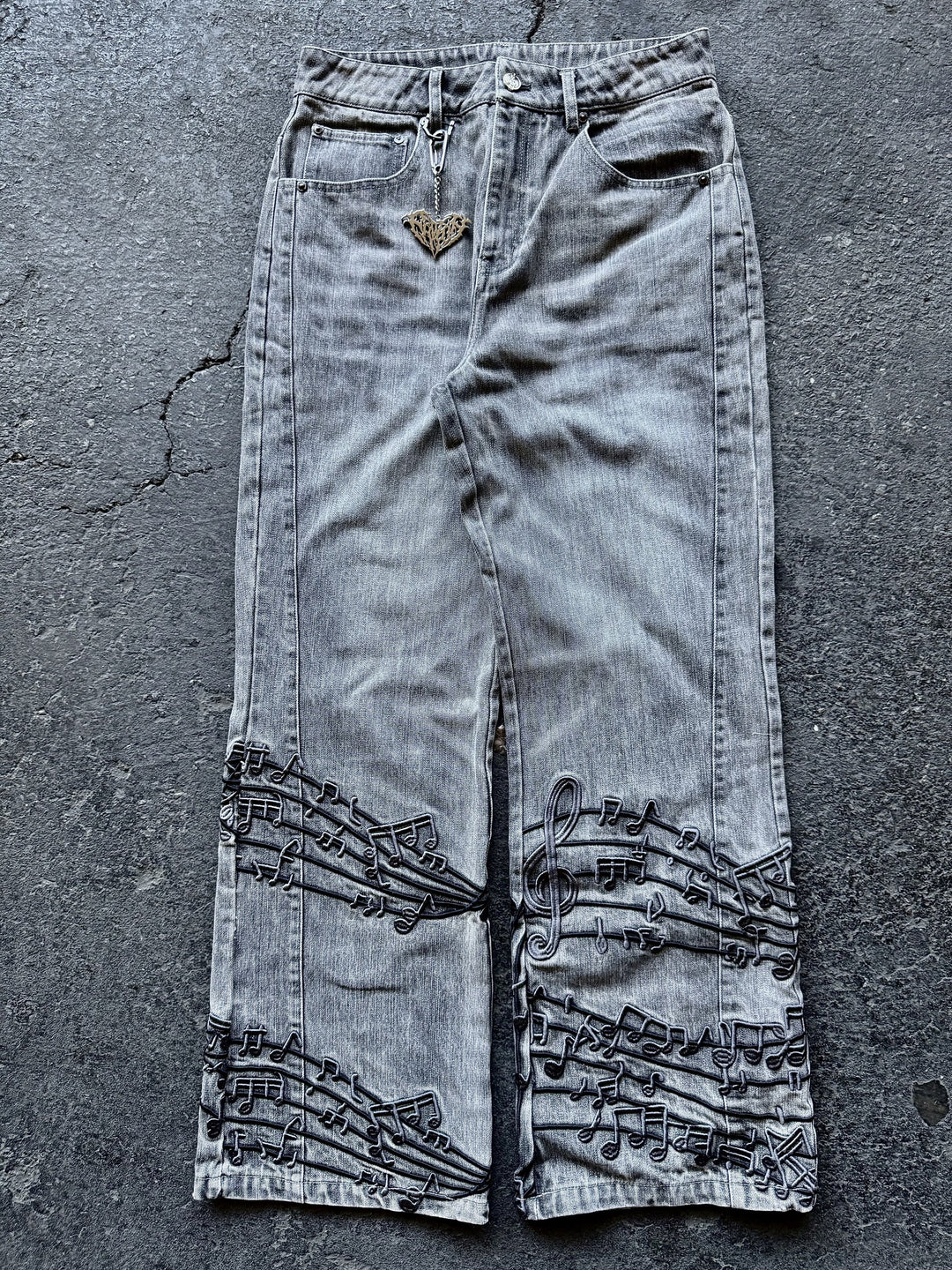 “Tone” Flared Jeans (Grey)