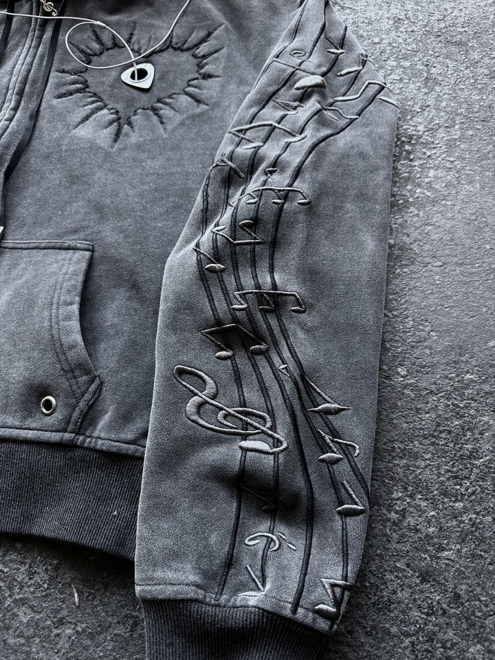 “808” Zip (Stone)
