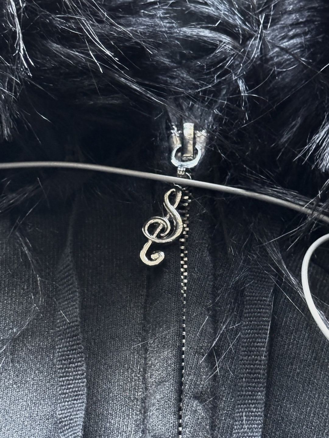 “Aux” Fur-Zip (Stone)