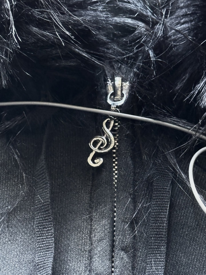 “Aux” Fur-Zip (Stone)