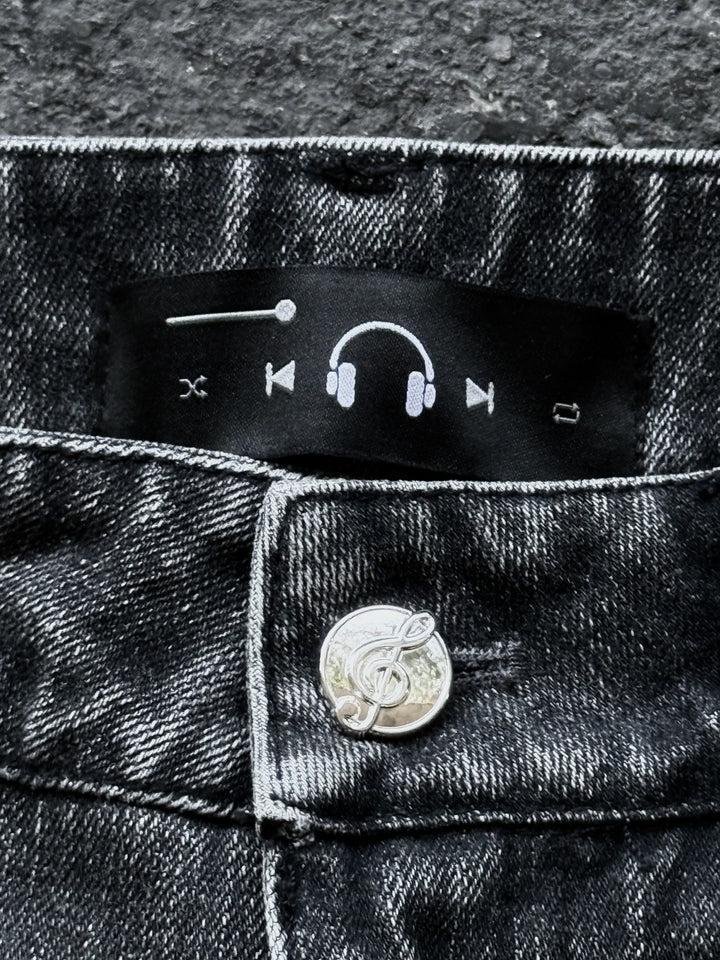“Tone” Flared Jeans (Stone)