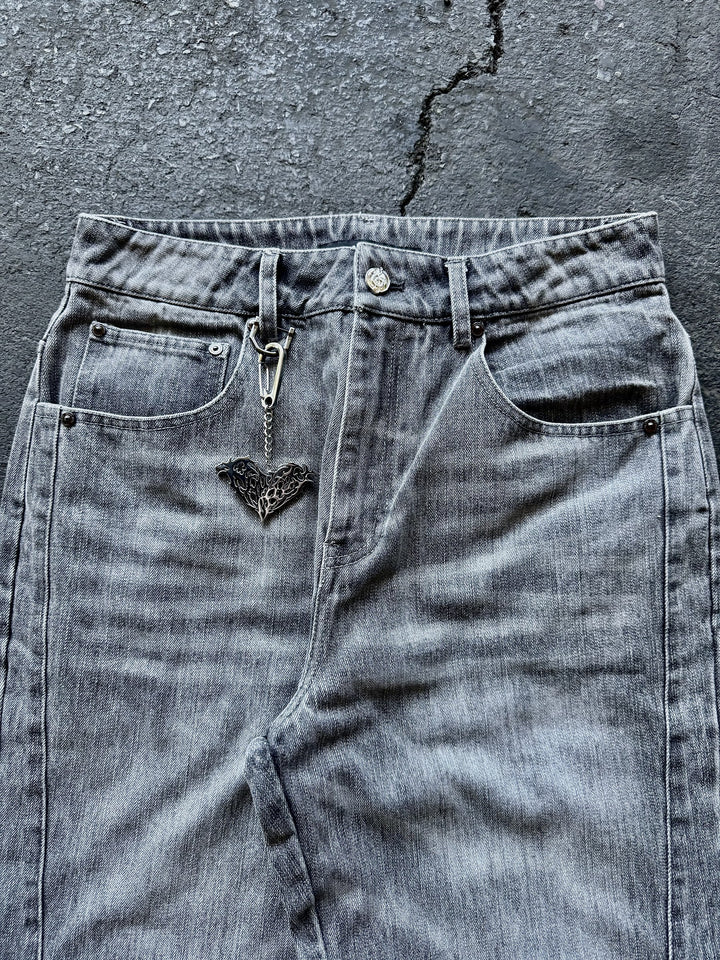 “Tone” Flared Jeans (Grey)