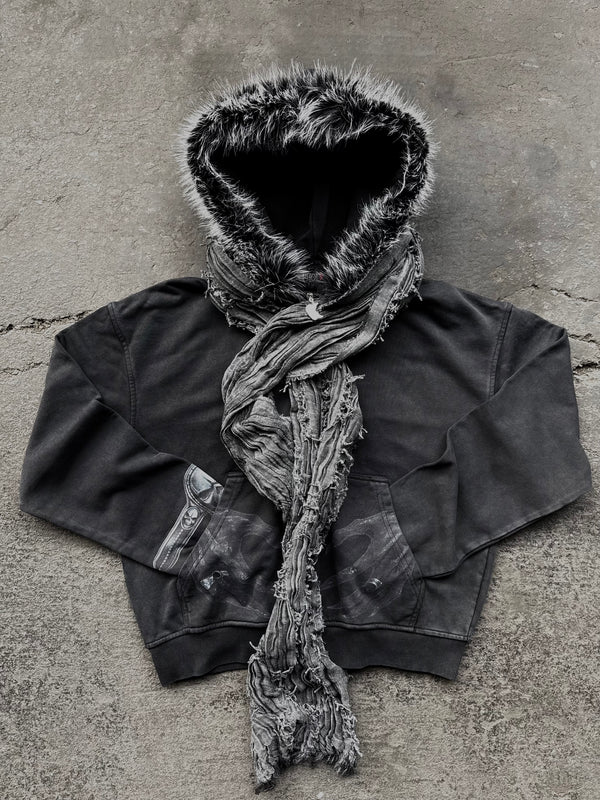 
    
      “Ryuk” Fur-Zip (with Scarf)
    
