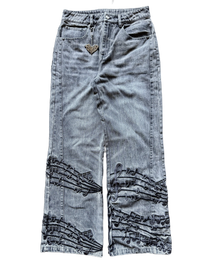 “Tone” Flared Jeans (Grey)