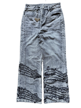 “Tone” Flared Jeans (Grey)