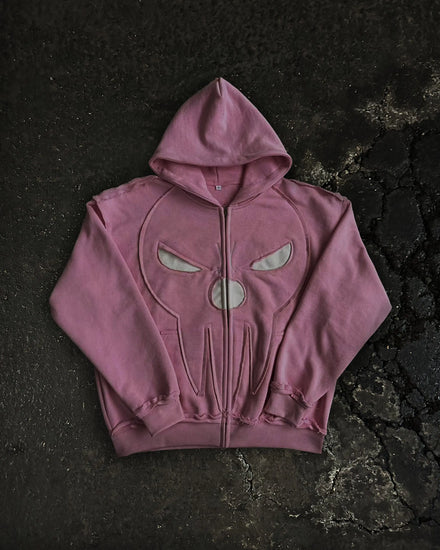 “Soul Eater” Zip-Up (Light Pink) pholoh
