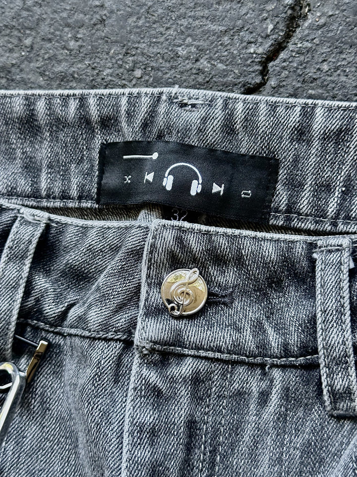 “Tone” Flared Jeans (Grey)