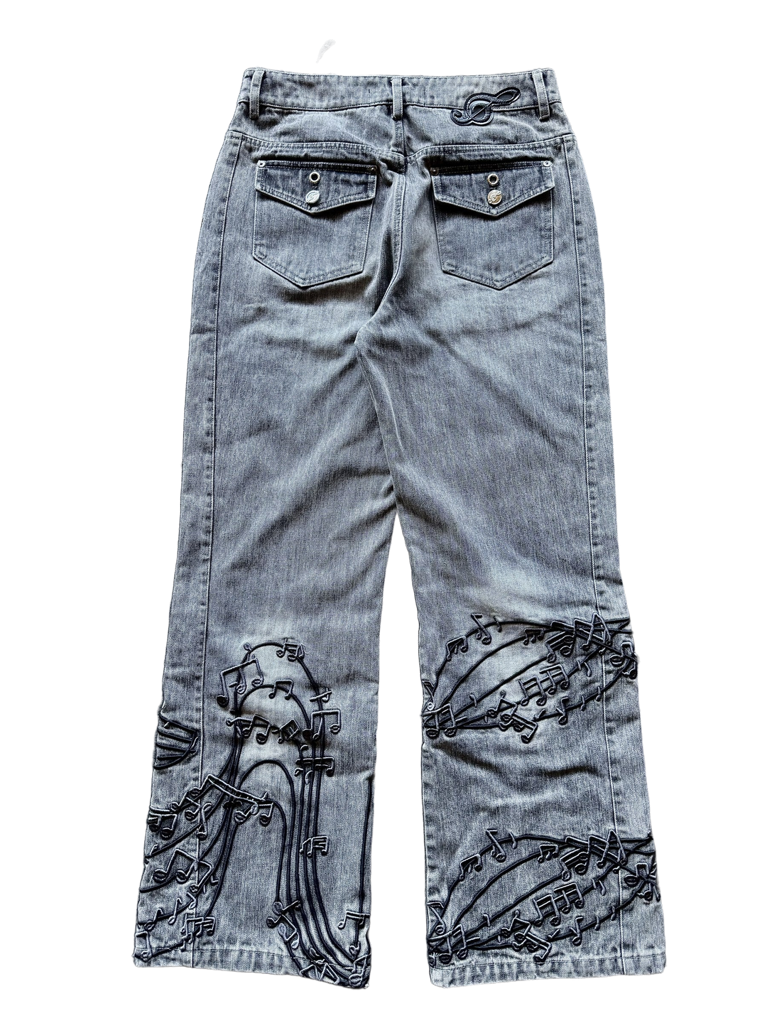 “Tone” Flared Jeans (Grey)