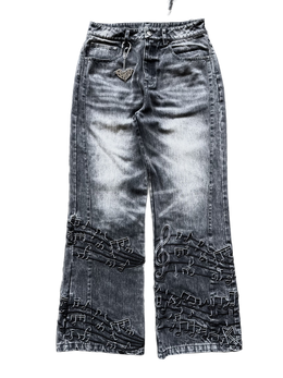 “Tone” Flared Jeans (Stone)