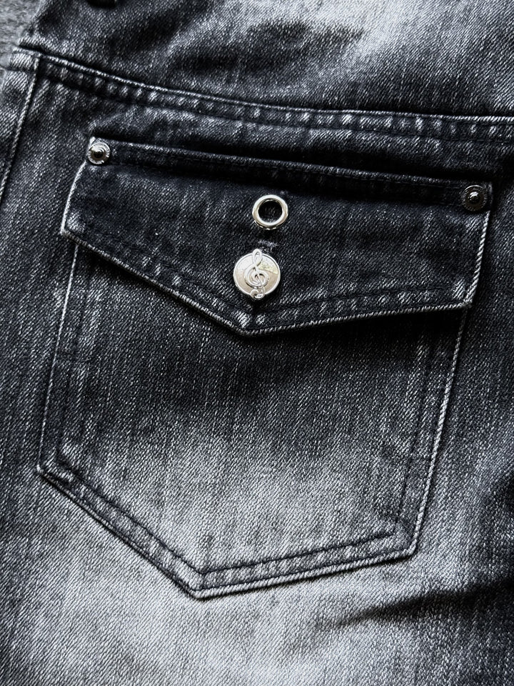 “Tone” Flared Jeans (Stone)