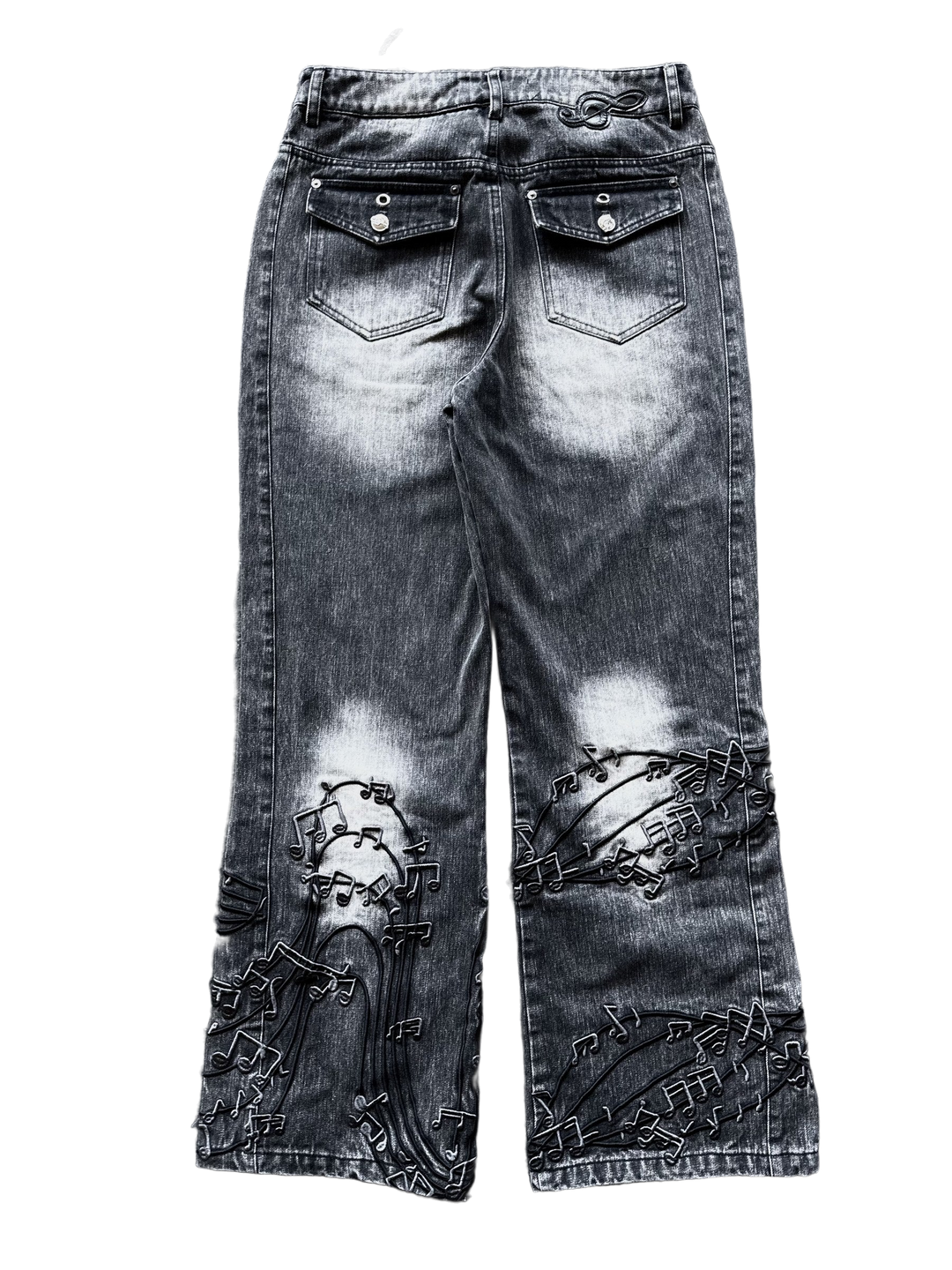 “Tone” Flared Jeans (Stone)