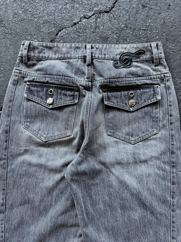 “Tone” Flared Jeans (Grey)