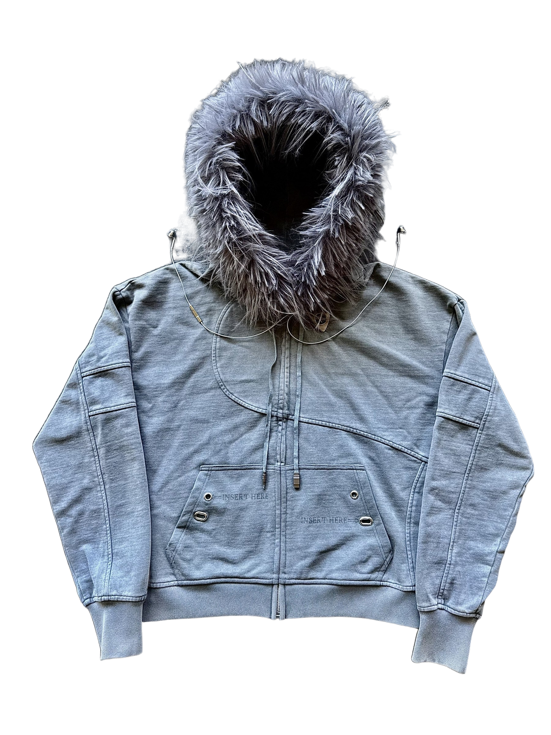 “Aux” Fur-Zip (Grey)