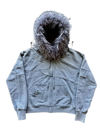 “Aux” Fur-Zip (Grey)