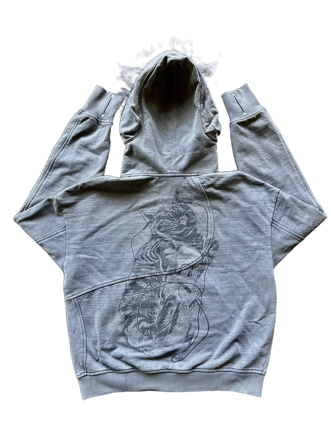 “Aux” Fur-Zip (Grey)