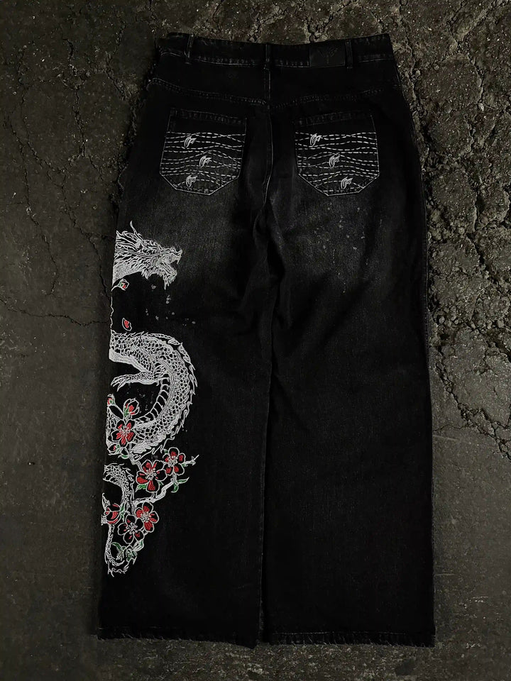 "Dragon" Jeans (Black) pholoh