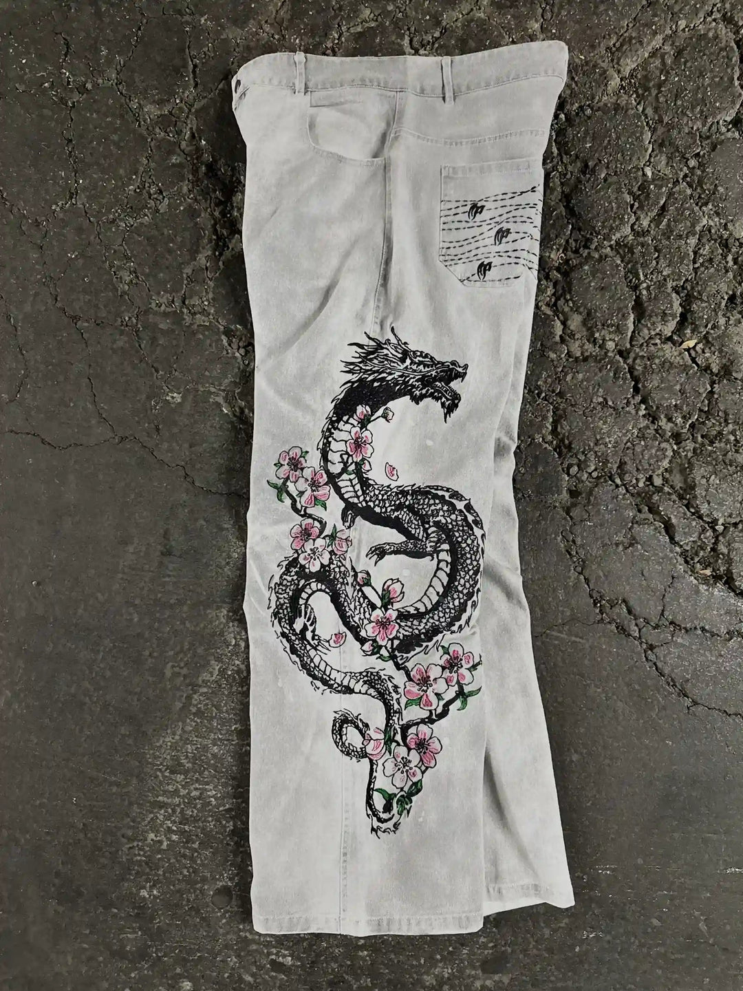 "Dragon" Jeans (White) pholoh
