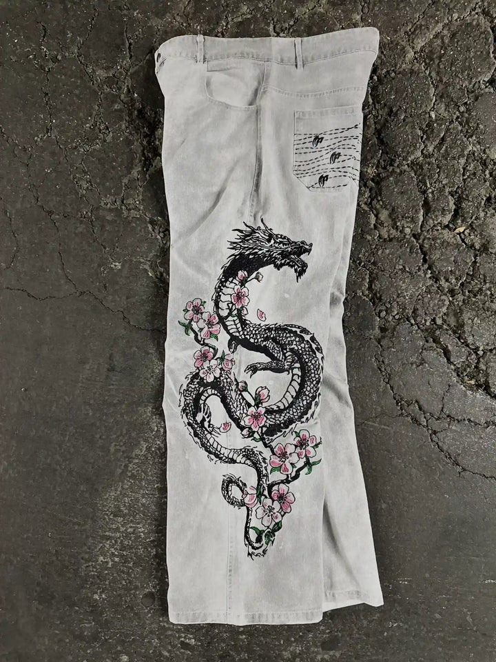 "Dragon" Jeans (White) pholoh