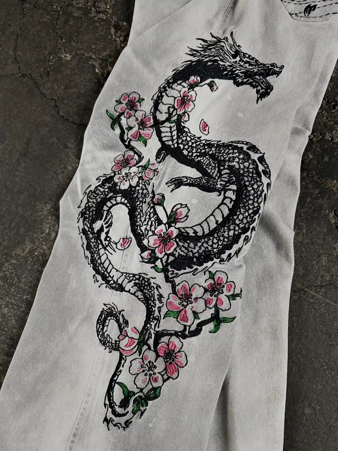 "Dragon" Jeans (White) pholoh