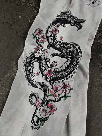 "Dragon" Jeans (White) pholoh