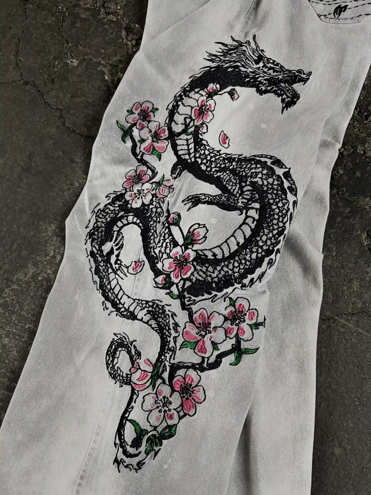 "Dragon" Jeans (White) pholoh