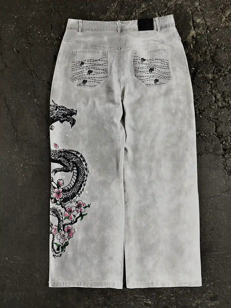 "Dragon" Jeans (White) pholoh