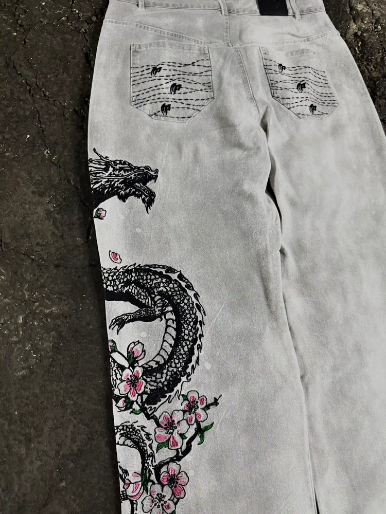 "Dragon" Jeans (White) pholoh