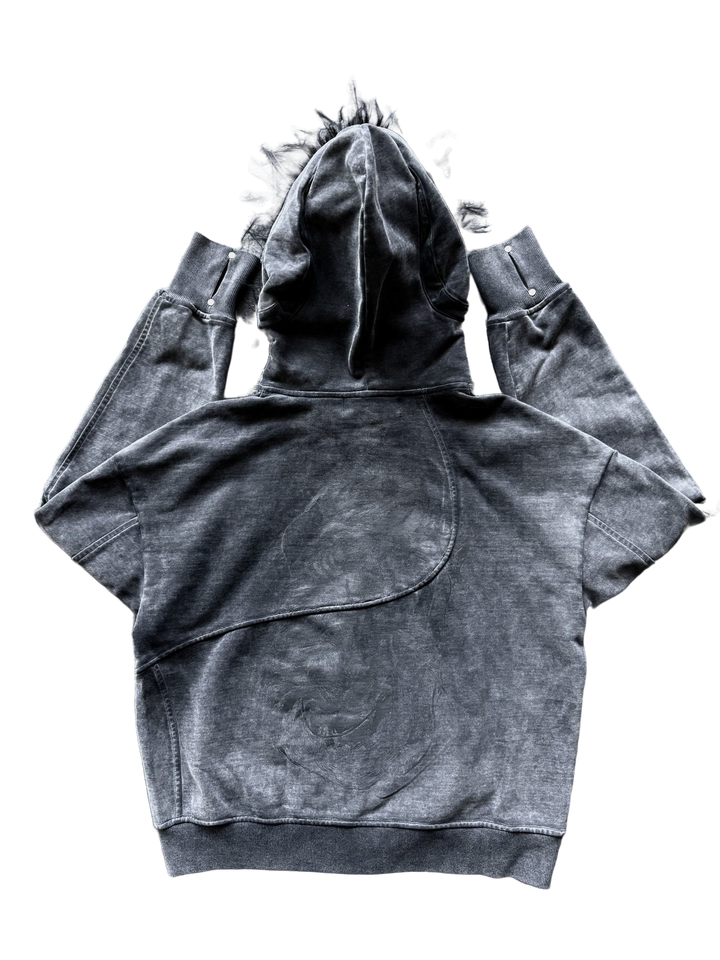 “Aux” Fur-Zip (Stone)