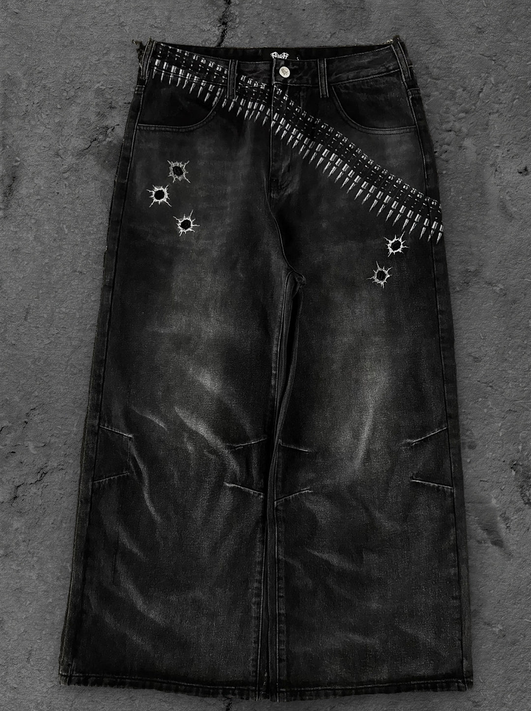 1400 bullet jeans black