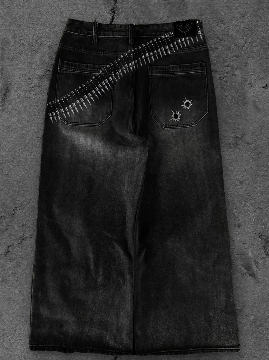 1400 bullet jeans black