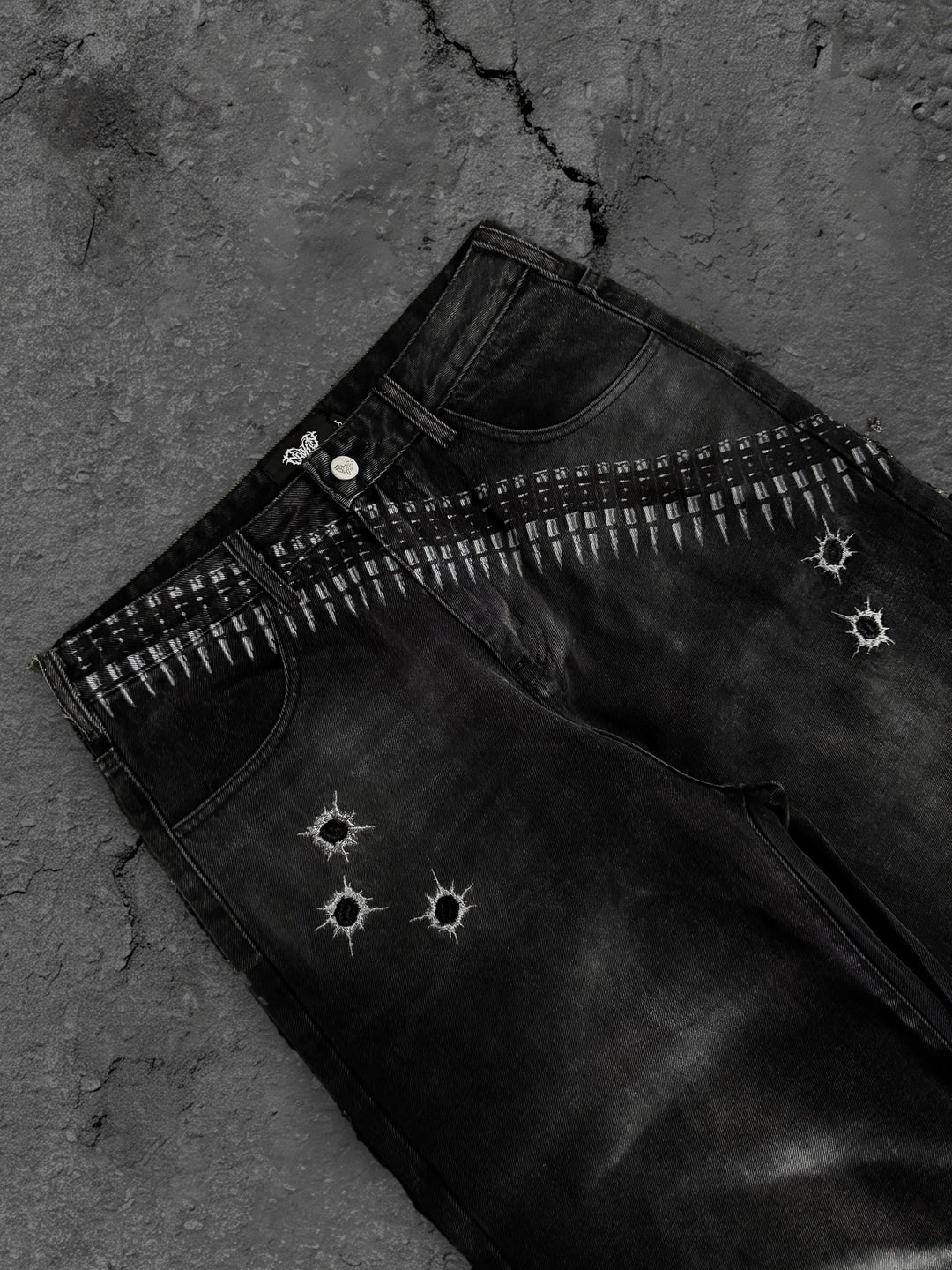 1400 bullet jeans black