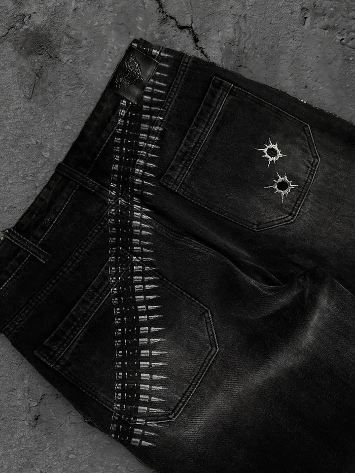 1400 bullet jeans black