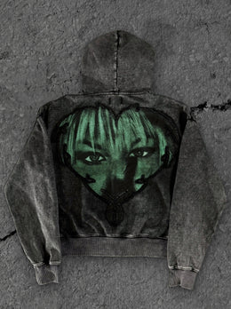 “Neon Love” Zip-Up