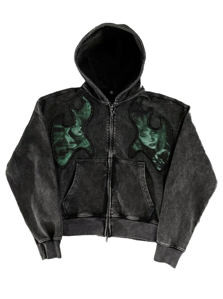 “Neon Love” Zip-Up — cutout