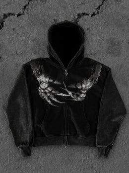 "Scissor Hands" Zip-Up