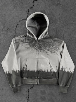 "Lands of Horror” Zip-Up
