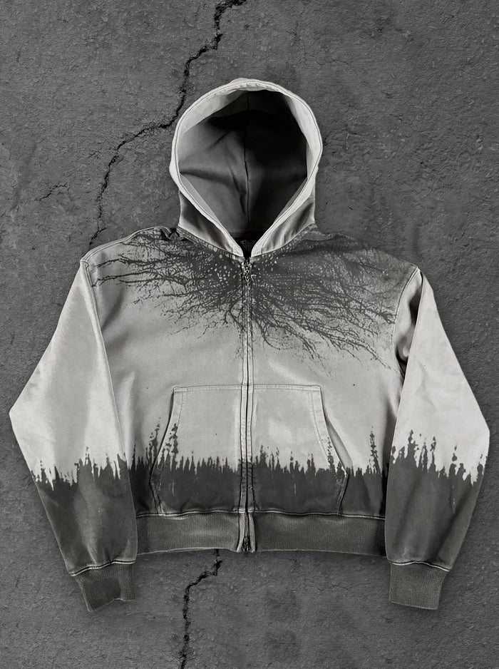 "Lands of Horror” Zip-Up