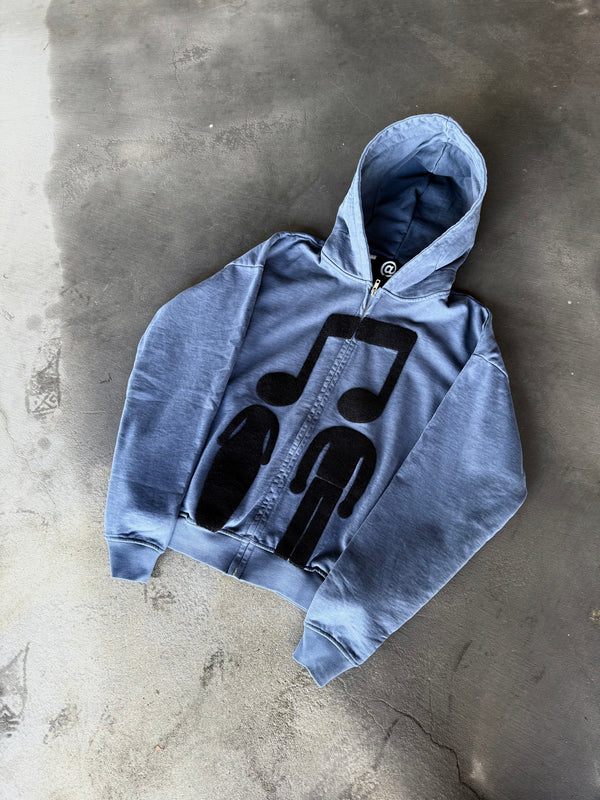 
    
      “Music Connects Us” Zip-Up (Grey)
    
