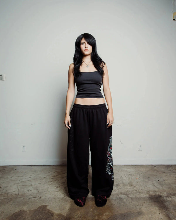"Dragon" Sweats (Black) - Second Image