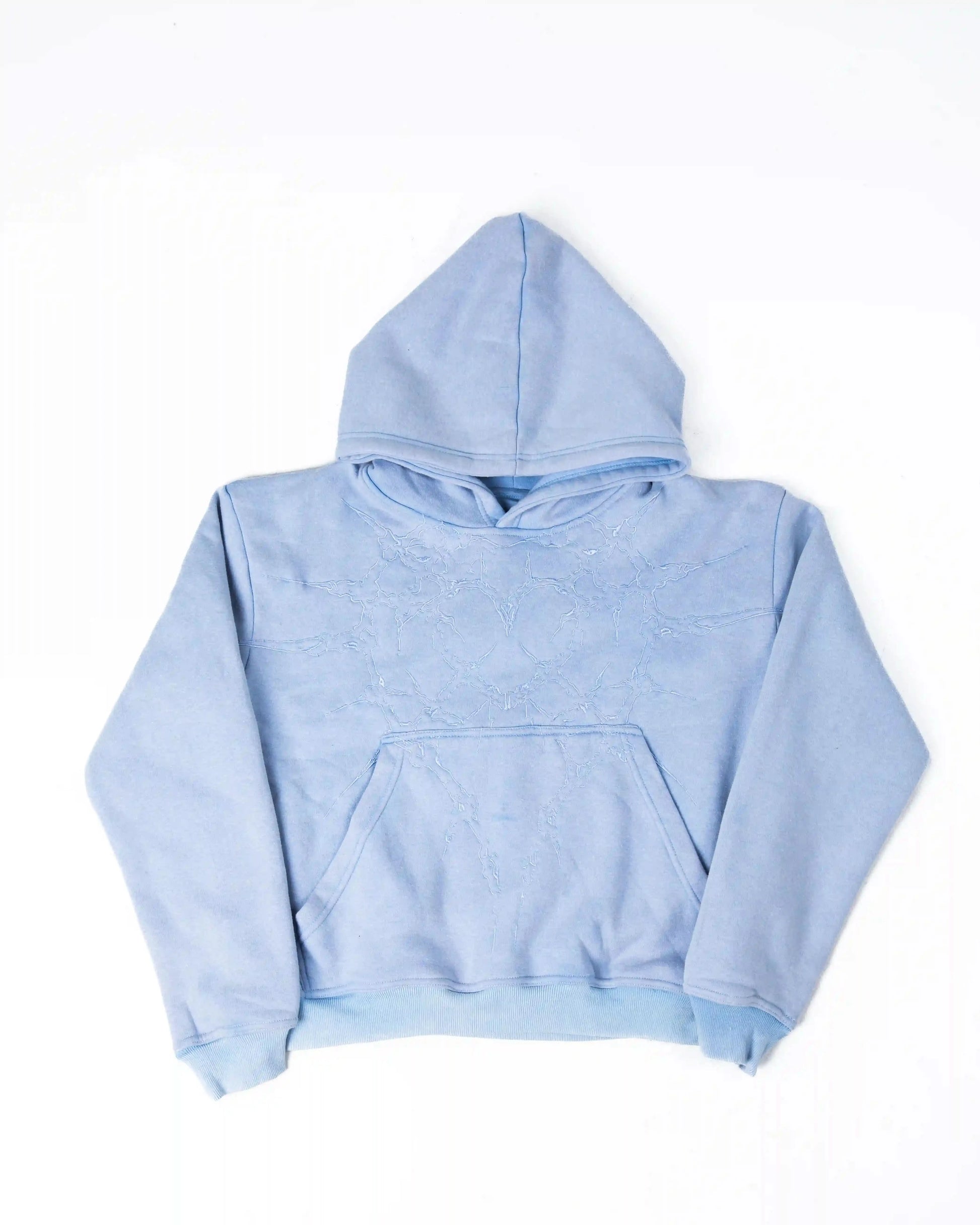 &quot;Half a Million&quot; Embroidered Hoodie (Baby Blue)