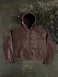 “Glitched” Zip-Up (Brown)